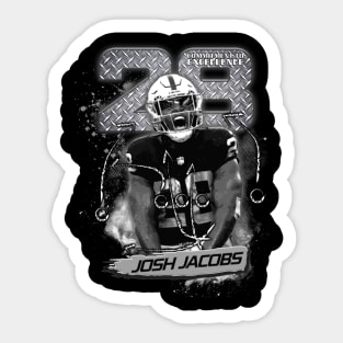 Josh Jacobs BnW Sticker